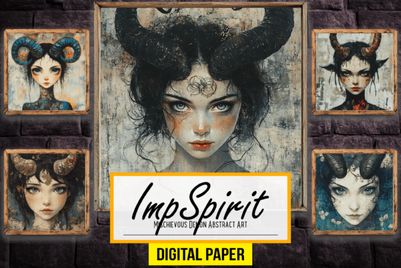 Download Mischievous Demon Abstract Backdrop Arts - Demon Collection
