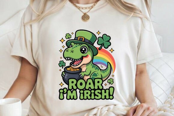 Download Irish T-rex Dinosaur St Patricks Day PNG - Premium Resources