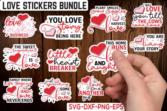 Download Love Stickers Bundle - Love stickers Collection