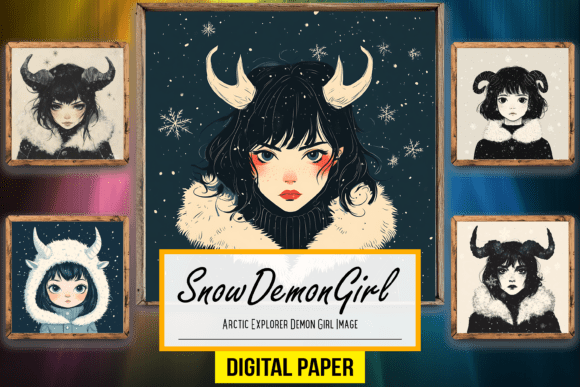 Download Arctic Explorer Demon Girl Background - Premium Resources