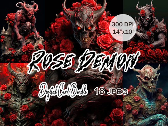 Download Rose Demon Gothic JPEG Clipart - Demon Collection