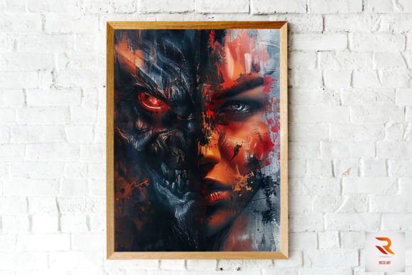 Download Whimsical Human &amp; Demon Wall Art - Demon Collection