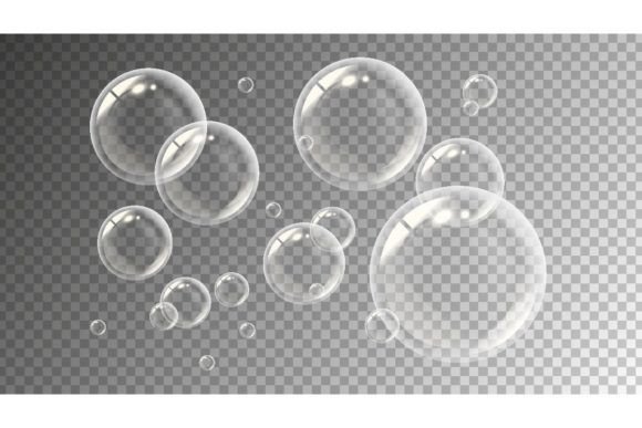 Download Realistic Soap Bubbles Flying - Realistic Collection
