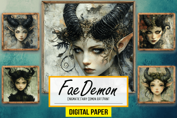 Download Enigmatic Fairy Demon Artwork Background - Demon Collection