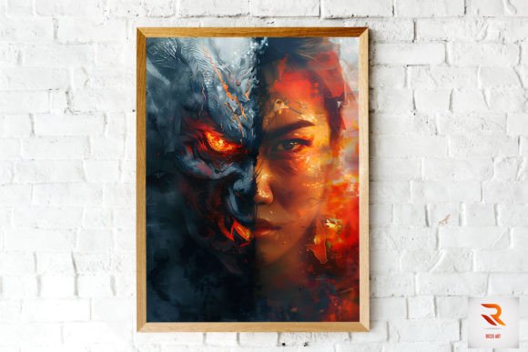 Download Whimsical Human &amp; Demon Wall Art - Demon Collection
