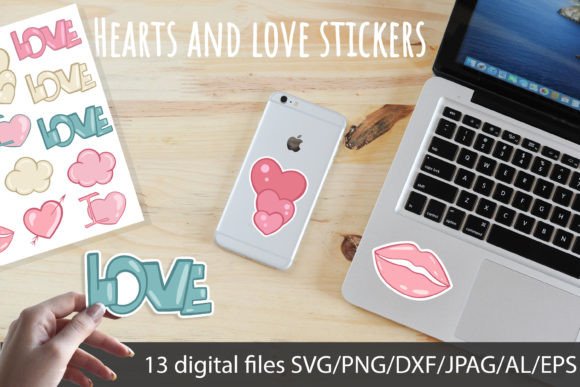 Download Hearts and Love Stickers PNG/SVG - Love stickers Collection