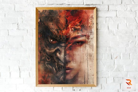 Download Whimsical Human &amp; Demon Wall Art - Demon Collection