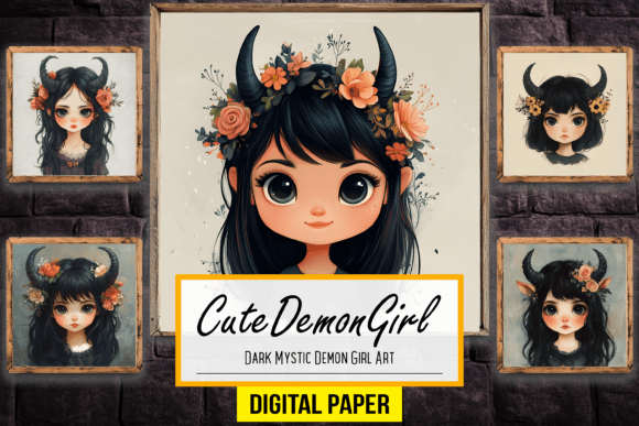 Download Dark Mystic Demon Girl Background Arts - Demon Collection